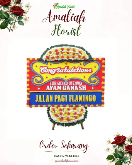 Sewa Papan Bunga Jalan Kereta Api